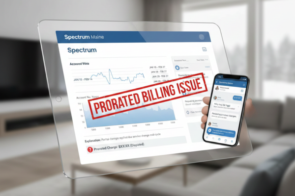 spectrum maine prorated billing issue